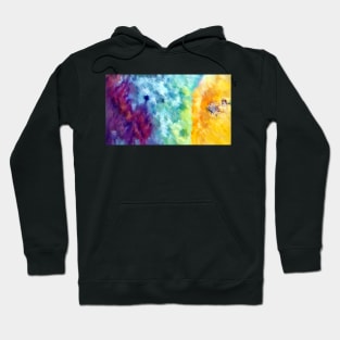 Arial View Beach Impressionist Art Hoodie